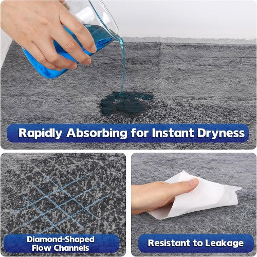 H&B LUXURIES Disposable Dog Training Pads, 56 x 58cm Activated Charcoal Puppy Pee Pads with 6-Layer Leak-Proof Design, Super Absorbent & Odor Eliminating H&B LUXURIES Disposable Dog Training Pads, 56 x 58cm Activated Charcoal Puppy Pee Pads with 6-Layer Leak-Proof Design, Super Absorbent & Odor Eliminating